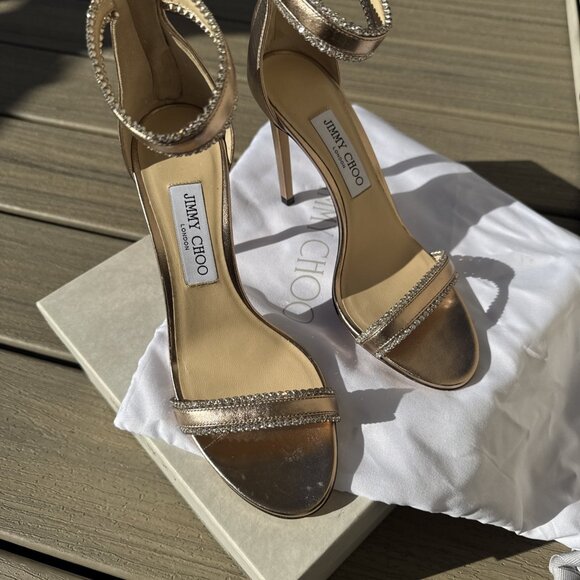 Jimmy Choo Shoes - Jimmy Choo Metallic Nappa W/ Gold Trim